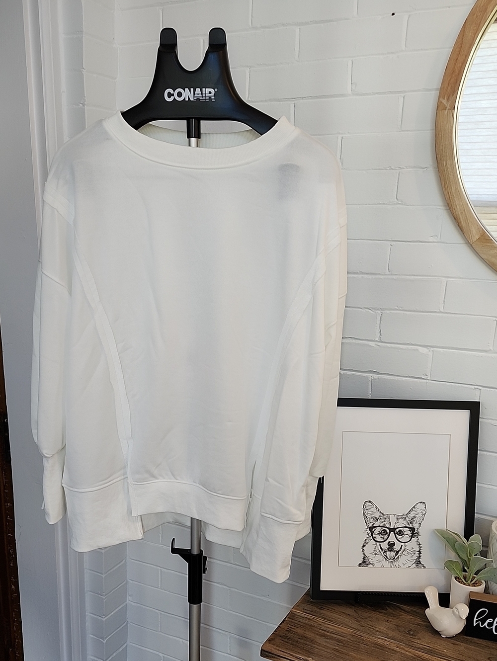 White Crewneck Sweatshirt - Small